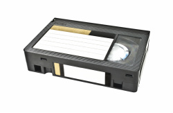 VHS-C video tape.