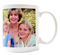 Photo mug with mother, daughter and granddaughter.